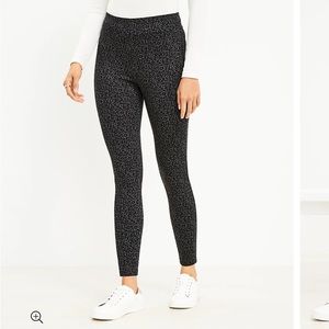 LOFT Petite‎ Leopard Print Ponte Leggings Size XS Petite NWT